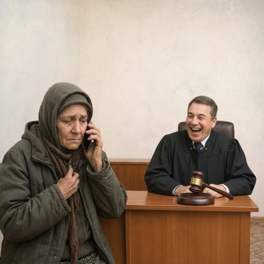 Na sali sądowej sędzia Wiktor Pietrowicz otwarcie śmiał się z bezdomnej staruszki