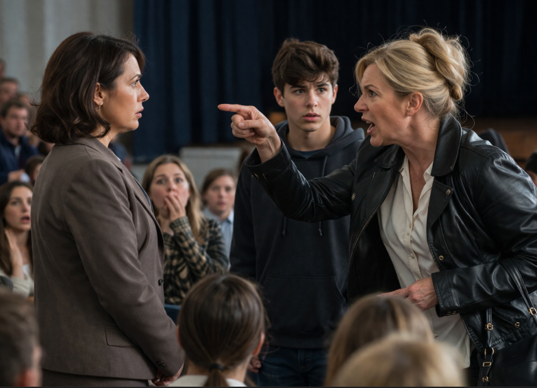 Ea îl salva de exmatriculare, iar mama lui a strigat în fața tuturor: „Hoață!”