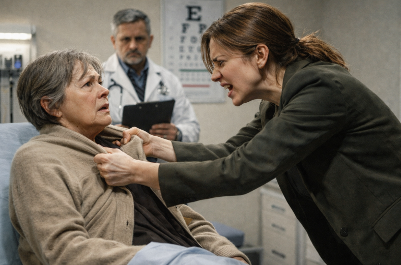 Nepoata a dus-o „la un consult”, iar în cabinet doctorul deja o întreba dacă înțelege ce semnează