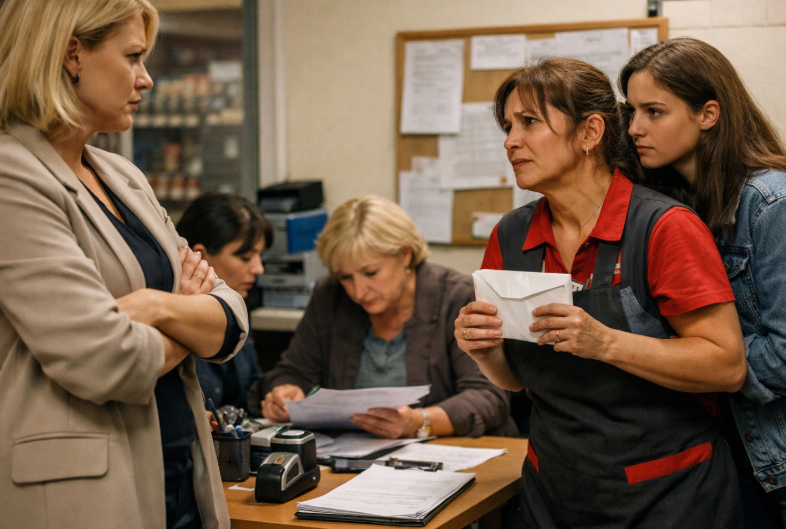 Pe casieriță au obligat-o să acopere „lipsa” din salariu — iar seara și-a văzut numele în chatul de serviciu