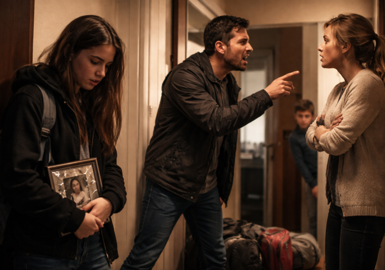 După moartea mamei, tatăl și-a luat în sfârșit fiica de șaisprezece ani la el — dar cât timp el era plecat, noua soție i-a pus bagajele pe hol